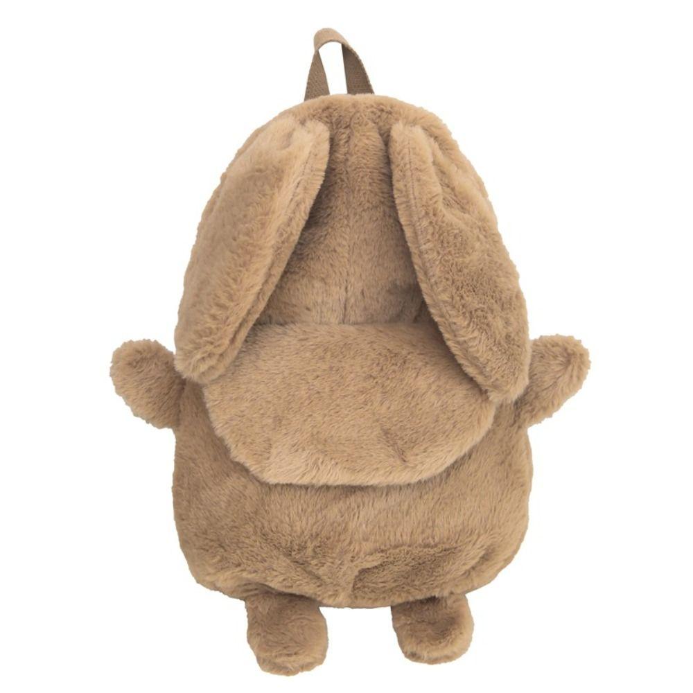 

High Quality All-match Plush Bag Durable Cute Pattern School Backpack Light Weight Schoolbag хаки