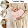 Storage Organizer Floral Puffy Quilted Cosmetics Bags Makeups Pouch Large Capacity Travel Makeup Bags Toiletry Cosmetics Cases