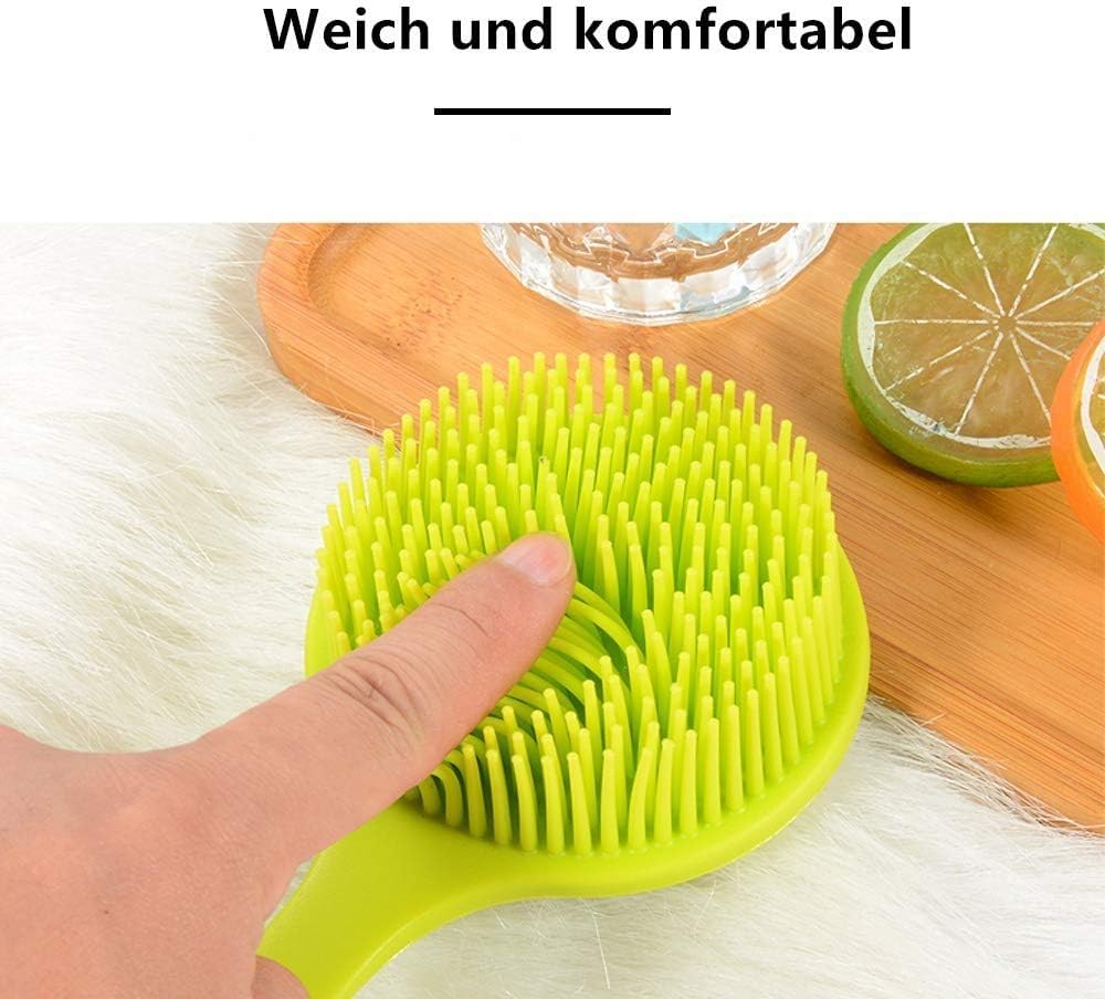 Gabani Fashion Shower Brush Silicone Bath Body Brush - Back Scrubber for Shower Back Brush Long Handle for Shower Skin Exfoliating Brush Body with