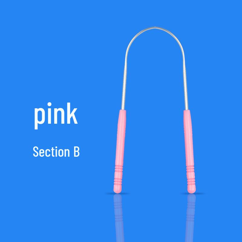 U-Shaped Stainless Steel Tongue Scraper and Cleaner in Box