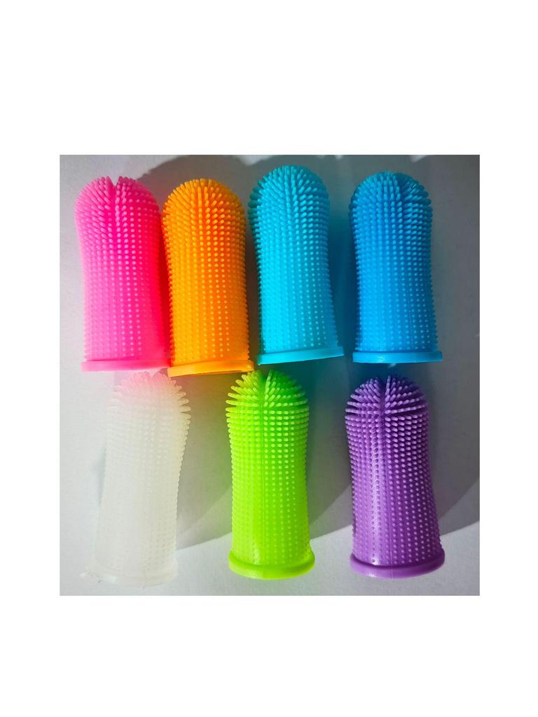 Silikónový prstový set na čistenie zubov pre psov a mačky