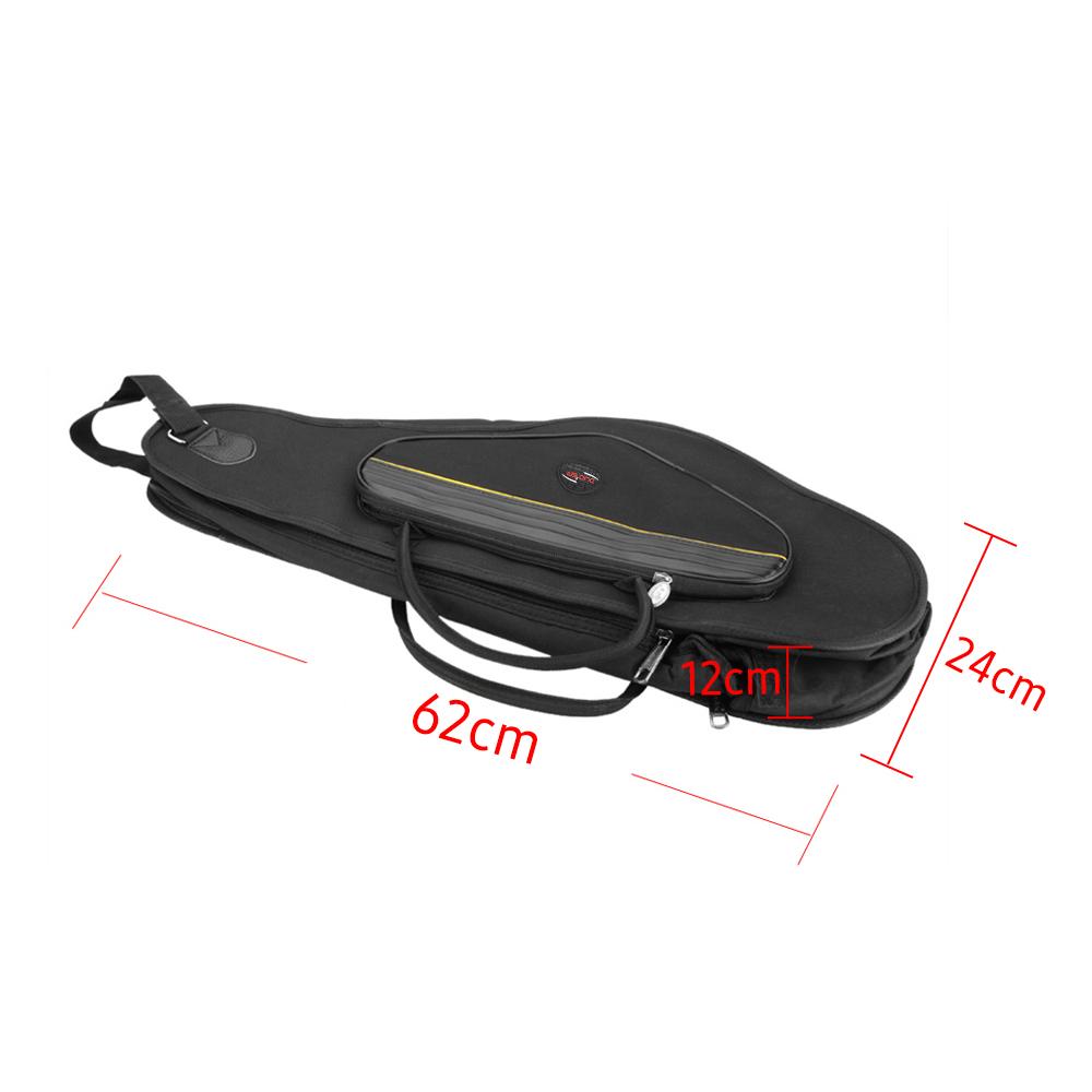 600D Water Resistant Gig Bag Oxford Cloth Backpack Adjustable Shoulder Straps Pocket 5mm Cotton Padded for Alto Sax