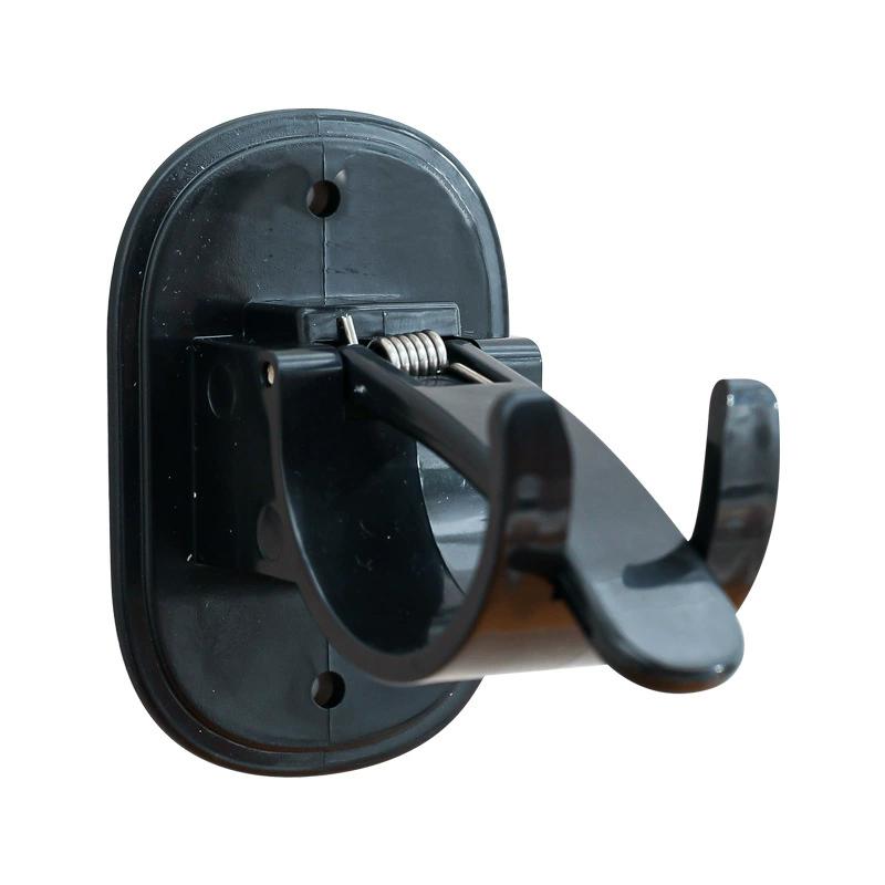 1/2Pcs Adjustable Curtain Rod Clip Self Adhesive Clamp Hook Curtain Rod Holder Wall Bracket Holder Nail-Free Wall Hanging Clip