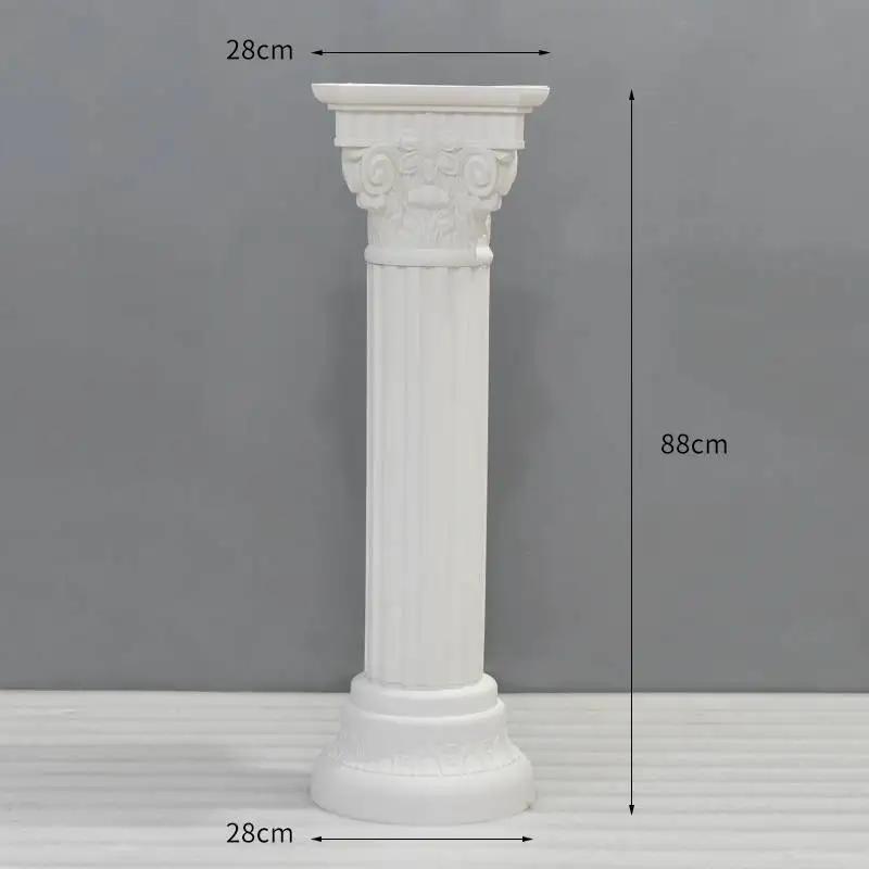 Round Roman Columns Upright Pillar Arches Flower Pots European Road Leading Wedding Party Scene Plastic Flower Pots Decorations