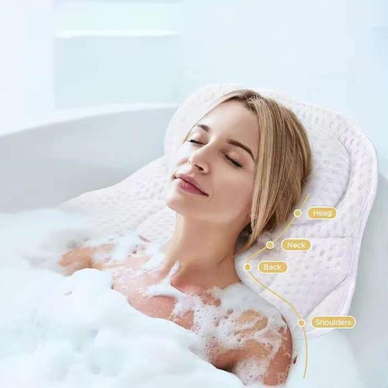 NonSlip Bathtub Pillow 6Suction Cups For Stability Safety During Bath Time Butterfly Design For Enhanced Comfort