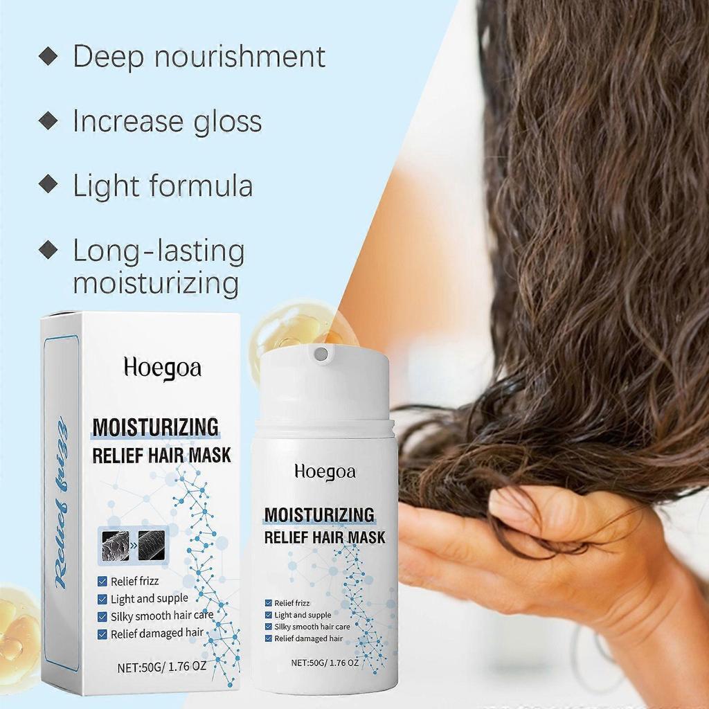 Hoegoa Hair Repair Mask Nourishes Hair, Moisturizes And Hydrates Hair Care, Softens And Fluffs Hair Essence