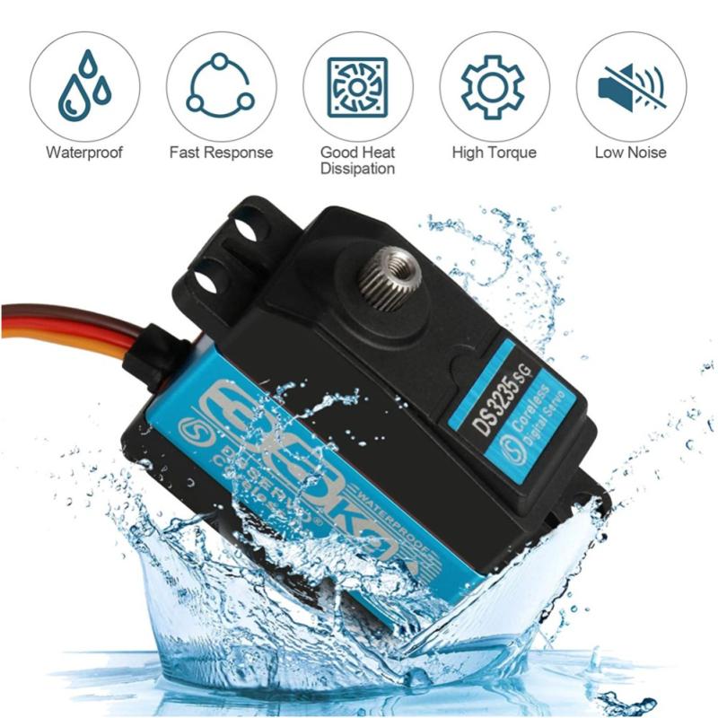 5v~7.4v Digital Servo 35kg High Torque Waterproof Steering Gear Compatible For Axial Scx10 Rr10