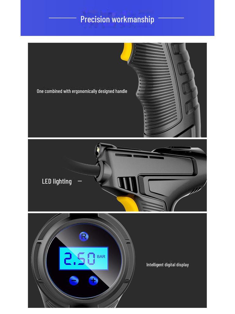 Trådløs digital skjerm bærbar dekkpumpe for bil- og husholdningsbruk