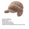 Knitted Hat with Ear Protection Moisture-Wicking Fabric Warm Breathable Design Soft Fleece Lining Sports Hat Winter Cold Weather Gear