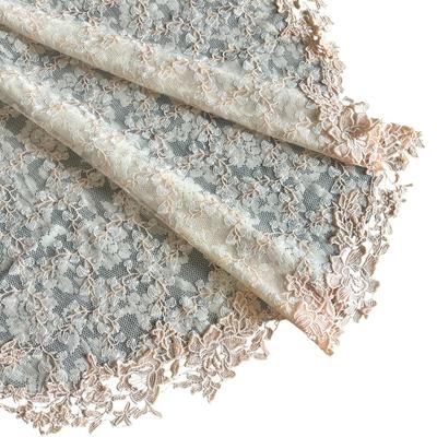 Vivienne Muschelrosa Blumen-Serie Spitze Bestickter Tischmittelpunkt 90cm Rund Rosa Tischdecke Läufer/Tisch (WK2021N1)