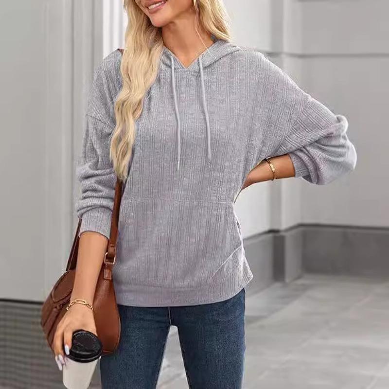 Autumn Winter Loose Pullover Hooded Women's Top Casual Pocket Long Sleeved Hoodies & Sweatshirts Women’s