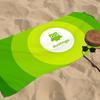 Cartoon D-Duolingo AI Towel Beach Towel Oversized Quick Dry Towel Absorbent Soft Swim BeachTowels for Men Women
