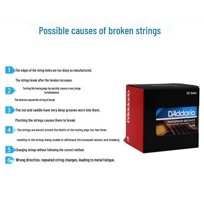 D'Addario EJ16 Acoustic Guitar Strings