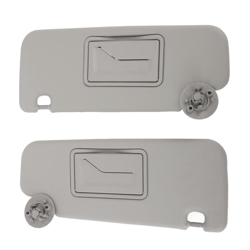 1 Pair Sun Visor Left Right Sun Visor with Mirror Replacement for Sonic Aveo 2012 To 2020 Grey