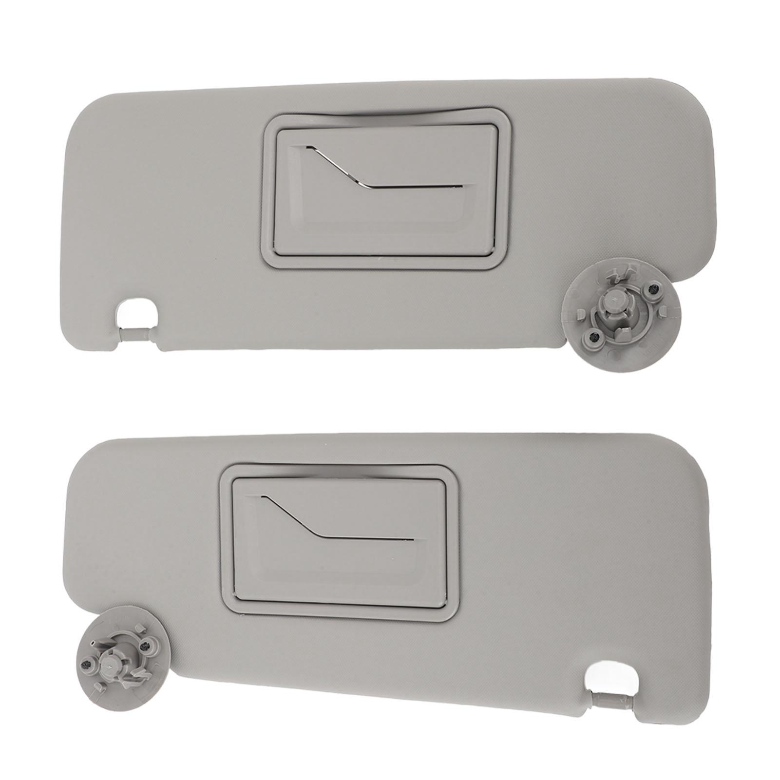 

1 Pair Sun Visor Left Right Sun Visor with Mirror Replacement for Sonic Aveo 2012 to 2020 Grey