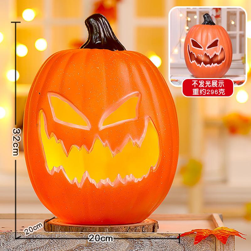 Halloween Pumpkin Lantern Shopping Mall Yard Shop Decoration Scene Arrangement Ornament Luminous Big Pumpkin