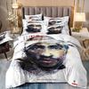 Fashion Rapper Tupac 2Pac Bedding Set Single Twin Full Queen King Size Bed Set Kids Bedroom Duvetcover Sets Bed Sheet Set