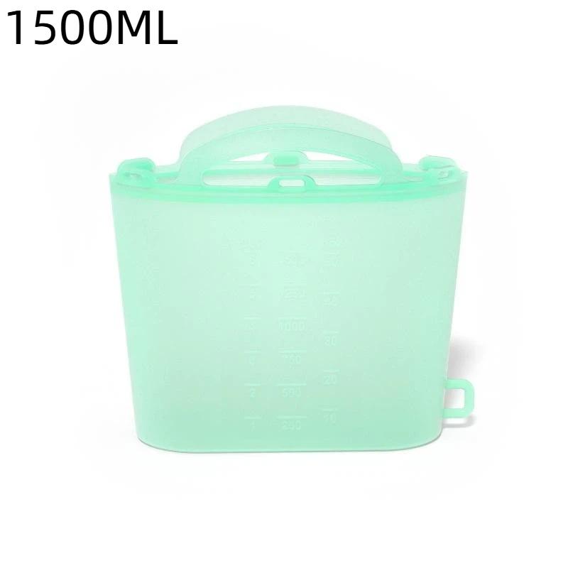 Saco Congelador 1000 1200 1500Ml Auto Selante À Prova de Vazamento Reutilizável Saco para Conservar Fresco Para Piquenique Refrigeração de Alimentos
