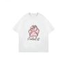 Women Casual T Shirt White Paw Print With Heart And Protect It Text For Pet Lovers Daily Wear