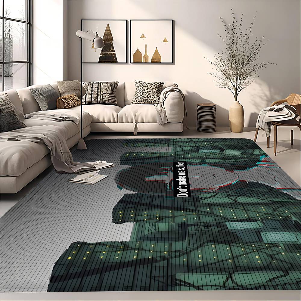 Serial Experiments Lain Floor Mat Retro Multiple Choice Living Room Kitchen Rug Non Slip Modern Home Decor