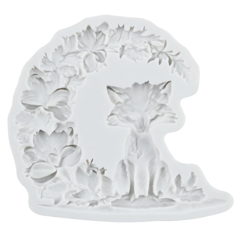 Fox Silicone Molds Animal Fox Fondant Mold Cake Decorating Tools Cupcake Topper Candy Chocolate Gumpaste Mold