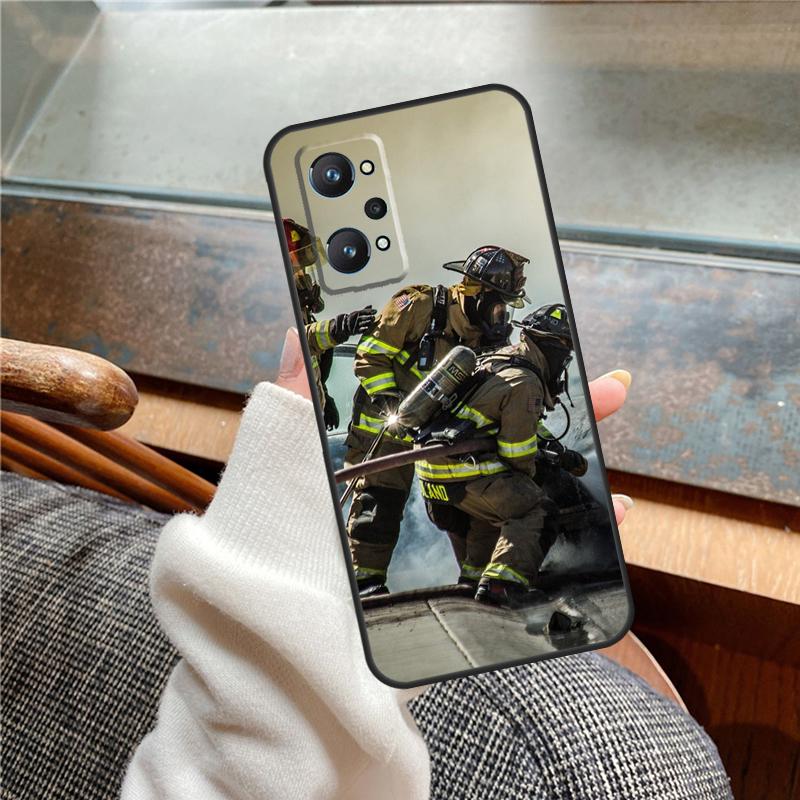 

Fireman Firefighter Case For Realme 13 Pro Plus 11 12 14 C71 C75 C55 C51 C53 C25 C63 C61 C65 C67 GT6 GT7 15 Pro Realme 12 Pro