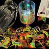 100 Transparent Laser Stickers New Product PET Creative DIY Retro Laser Manual Holographic Stickers