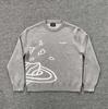 Broken Planet Jacquard Embroidered Logo Knitted Sweater American Street Couple Crew Neck Sweater