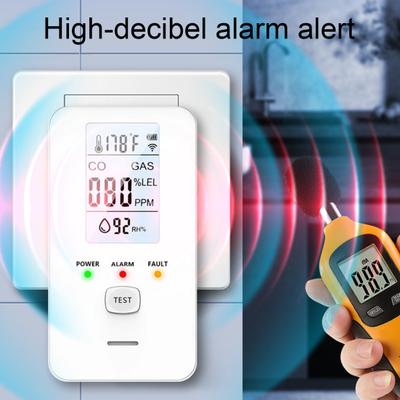 4-In-1 Multi-function Detector Natural Gas Carbon Monoxide Propane Detector Home Apartment RV