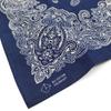 Kakatrend Bandana Navy Paisley 100% Cotton Adult Bandana Handkerchief Unisex Durag Large 55cm X 55cm