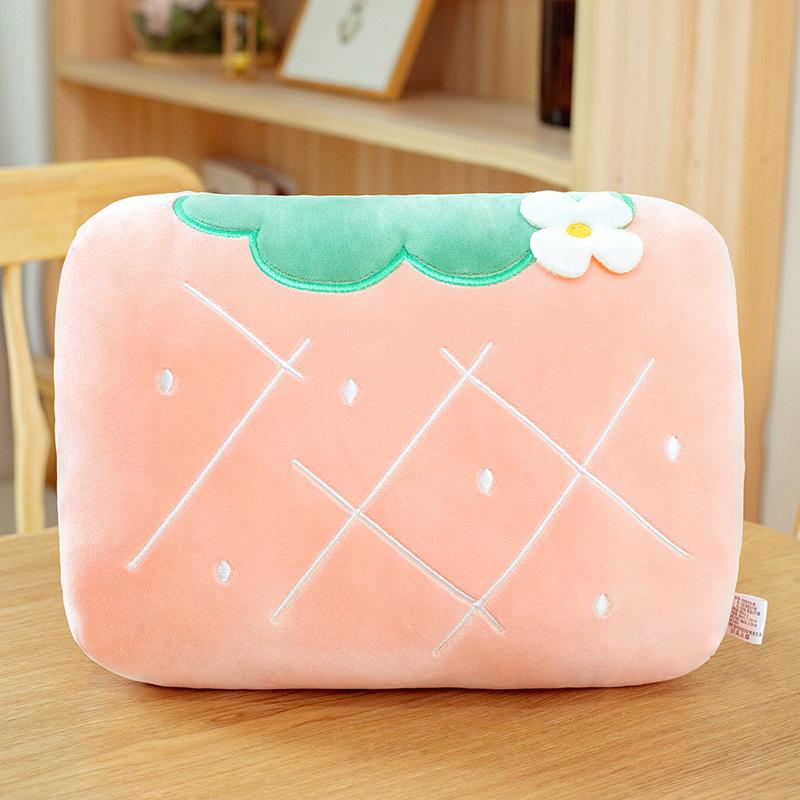 Cartoon Plush  Pillow Stuffed Hand Cushion Home Office Car Travel Warmer Winter Plush Toy Students' Nap