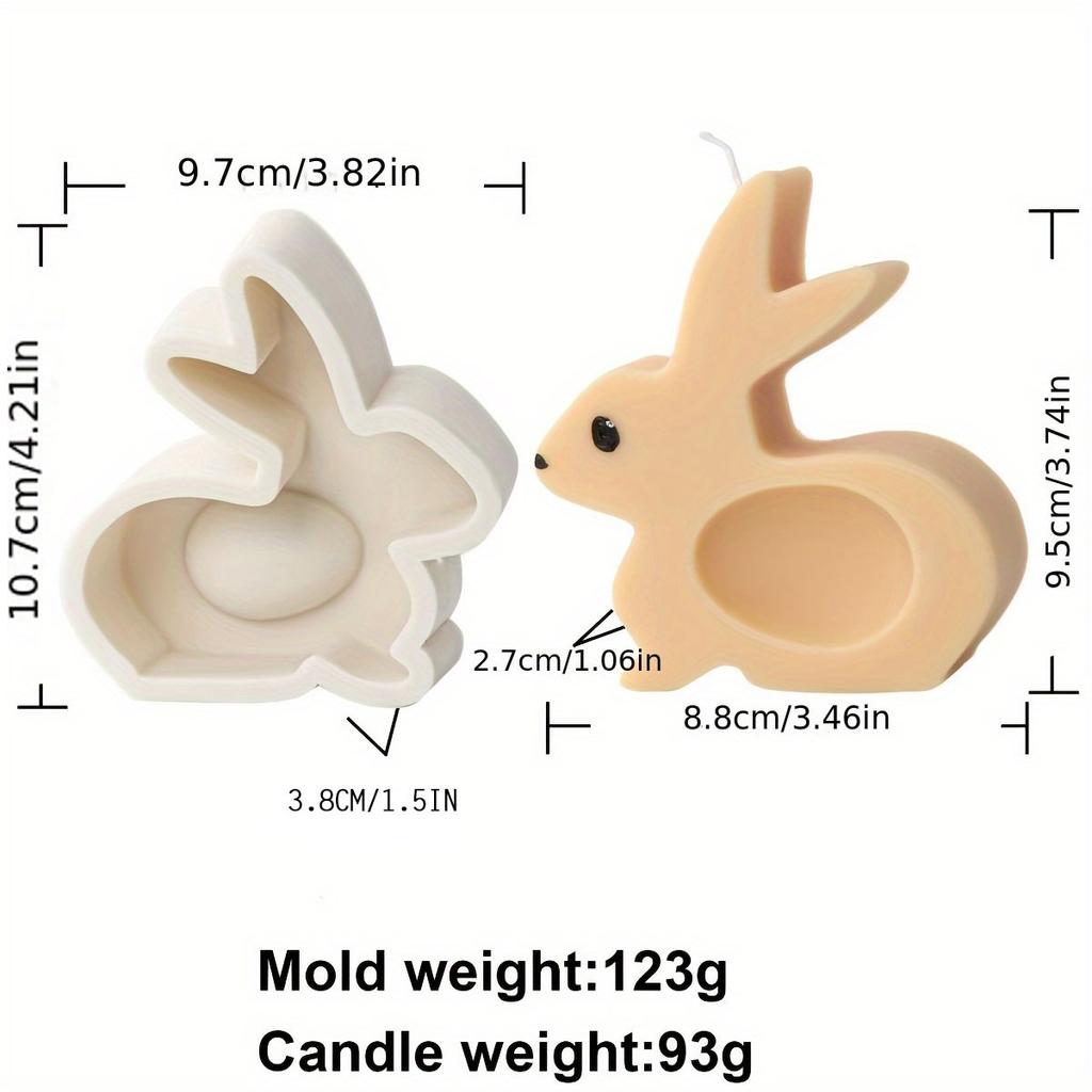 Cute Rabbit Bear Silicone Soap Mould DIY Flower Bunny Cat Candle Resin Plaster Making Heart Animal Mold DIY Gift