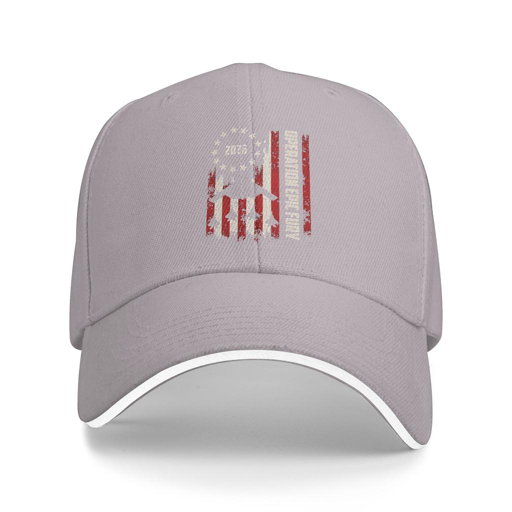 Operation Epics Fury Retro Style Baseball Cap Outdoor Sport Quality Trucker Hat Unisex Streetwear Custom Logo Baseball Caps