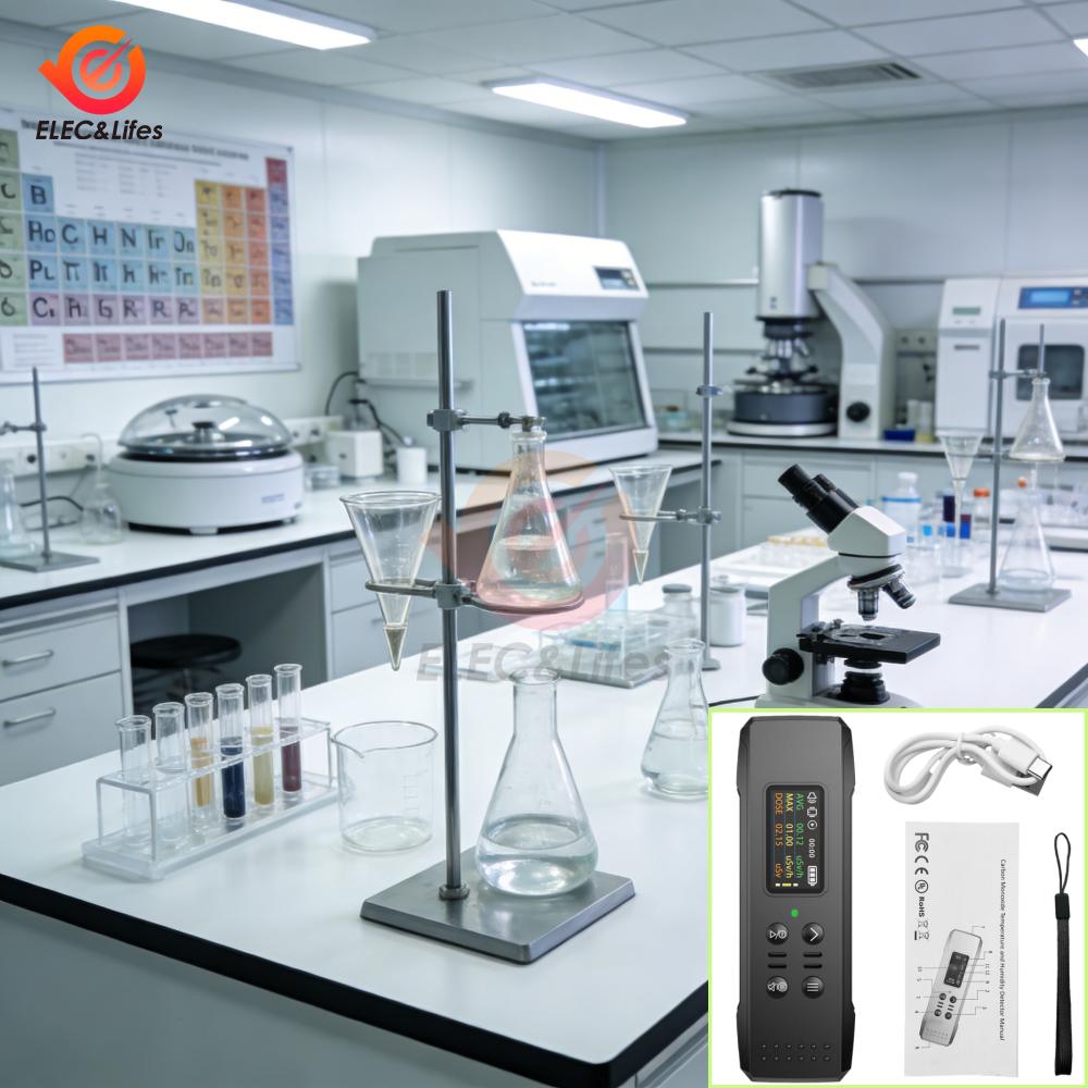 1.96" Color Screen Geiger counter High Precision Nuclear Radiation Detector X-ray Beta Gamma Detector Geiger Counter Dosimeter