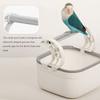 Non-slip Metal Pole Bird Perches Stand PP+Metal Parrots Poop Stand Rack Bird Rest Perch  Finches
