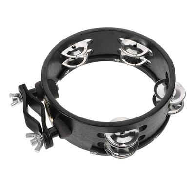 Alasum 6-inch Hi-Hat Tambourine for Drum Sets, Tambourine Instruments, Handbells, Easy To Attach Drum Accessories, Perfect for Dance