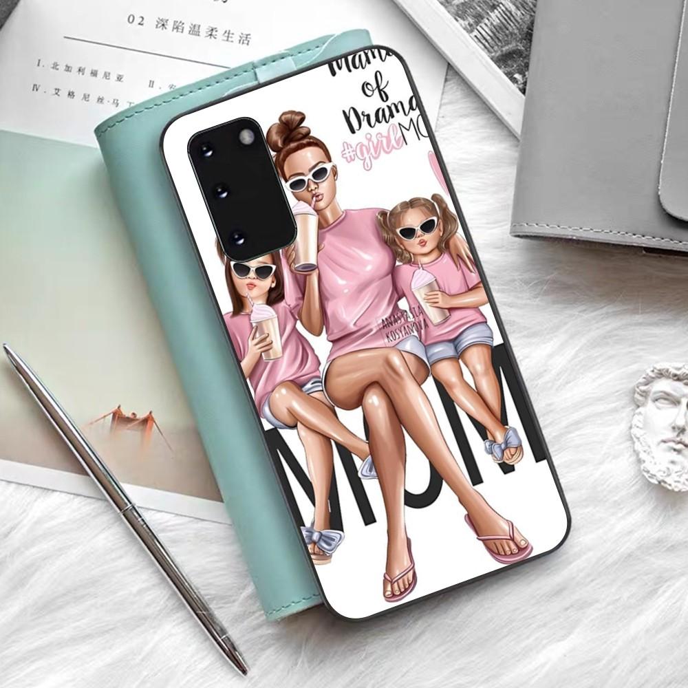 Super Mom MaMa Fundas Phone Case For Samsung S 9 10 20 21 22 23 30 23 24 Plus Lite Ultra FE S10lite Fundas