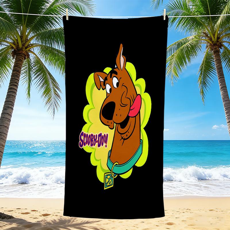 1Pc Scoobydoo Mystery Night Beach Towel Quick Dry Multiuse For Beach Pool Gym Yoga Home Travel Christmas Halloween Xmas Gift L1258