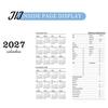 2027 Pocket Planner A6 Weekly Planner, 365 Day English Schedule Notebook Gift for Students Professionals with Ribbon Bookmark, Portable Efficiency