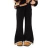 Thick Warm Bell Bottom Pants Winter Girls Fleece Lined Slim Fit Trousers Autumn Kids Fashion Trendy Trousers Children Clothing