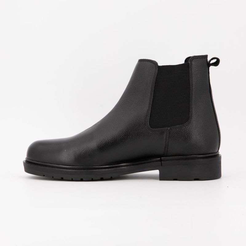 Men's Leather Elastic Chelsea Boots ELWIN