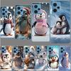 Süße kleine Pinguin Handyhülle Für Redmi Note 13 12 14 15 Pro Plus 13R 11 11T 11E 11S 10 Pro 10S 9 9S Hülle Handy Klar TPU Capa