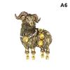 Elegant Sheep Goat Shaped Brooch Rhinestone Pearls Lapel Pin Animal Brooch Perfect For Daily Wear Party Dresses