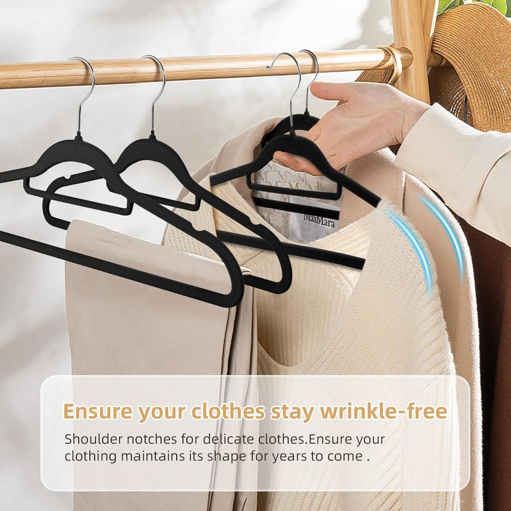 Non Marking Clothes Hangers for Home Use Non Slip Drying Hangers Metal Thick Clothes Hangers Storage Bedrooms Wardrobes Adult