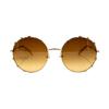 Swarovski Crystal Accented Series Advertising Alloy Round Sunglasses Women sunglasses SK0289-F-30F
