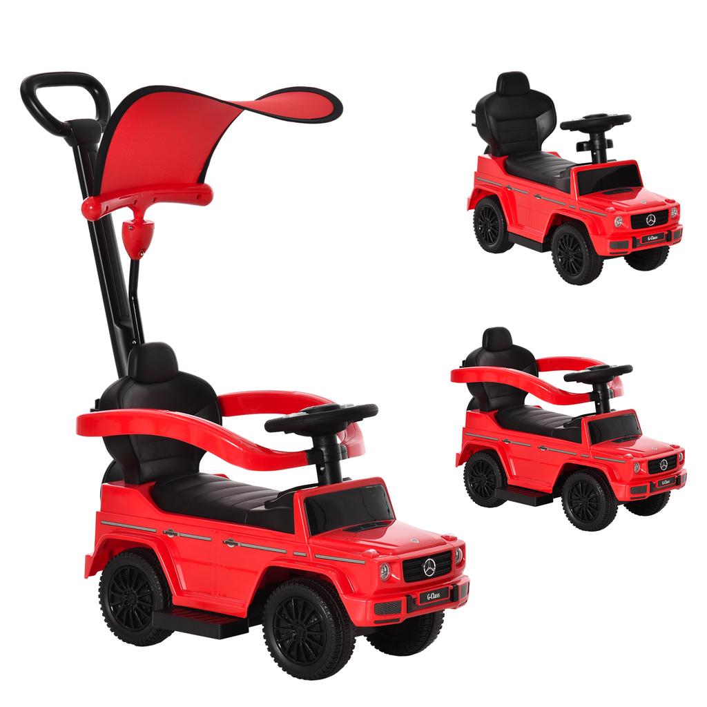 3 in 1 Macchina da Corsa Spingibile per Bambini Piccoli Scivolo a Piedi G350 Deambulatore Licenziato Spinta con Clacson Volante NESSUNA ALIMENTAZIONE