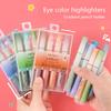 4pcs/set Pastel Highlighter Pen Set Colored Markers Cute Aesthetic Stationery for Kids Office School Supplies