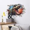 Hole Dinosaur Children's Bedroom Home Wall Beautification Wall Stickers Self-adhesive Can Be Removed