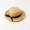 Spring and summer new bow decoration children's wide brim curled straw straw straw hat outdoor travel sun protection straw hat
