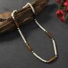 Hand-carved yak bone necklace beaded Tibetan retro niche collarbone chain men's and women's personalized jewelry
